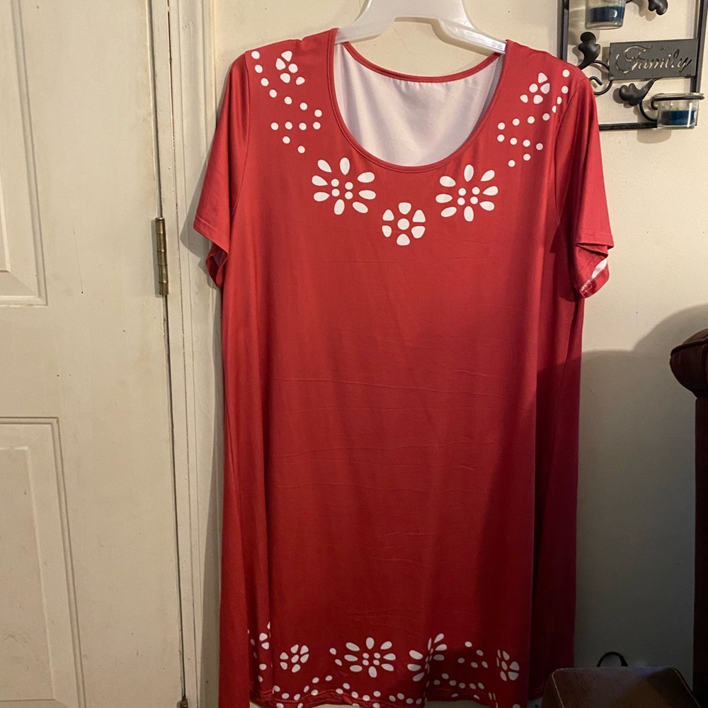Red Floral Dress